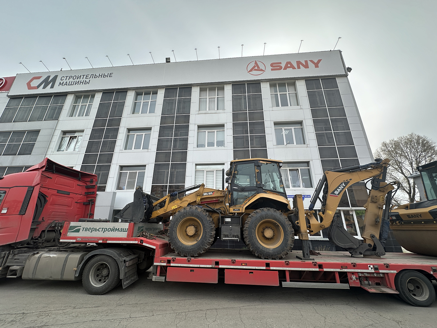 равноколесный экскаватор погрузчик sany bhl 105 Экскаваторы погрузчики Sany