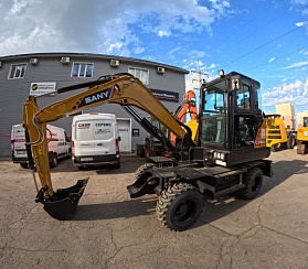 экскаватор колесный sany sy65w Колесные экскаваторы Sany
