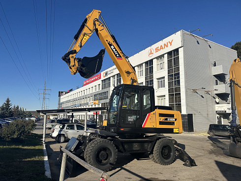 экскаватор колесный sany sy165w с аутригерами Колесные экскаваторы Sany