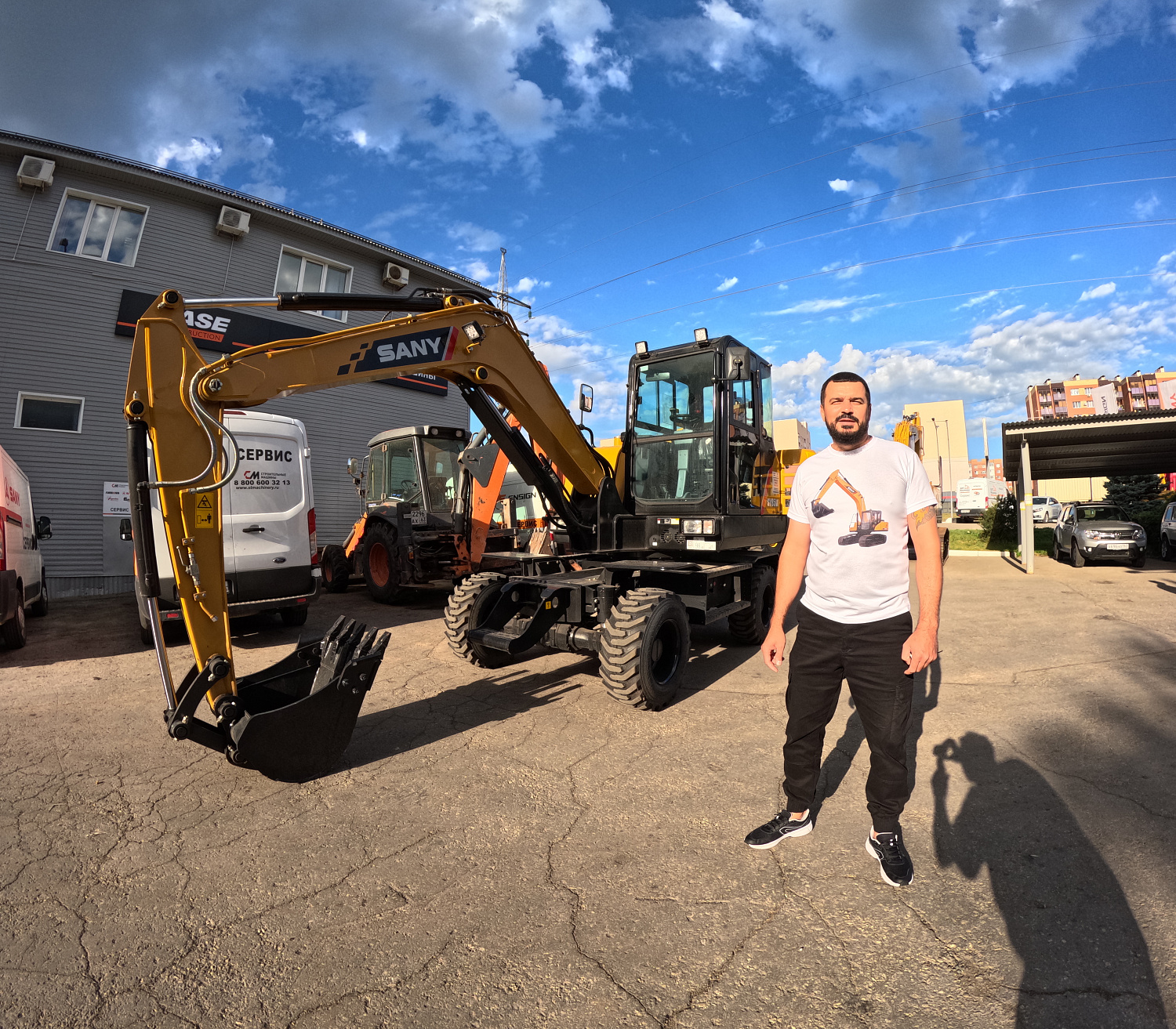 экскаватор колесный sany sy65w Колесные экскаваторы Sany