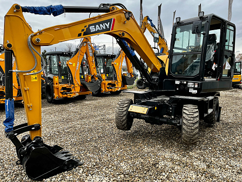 экскаватор колесный sany sy65w Колесные экскаваторы Sany